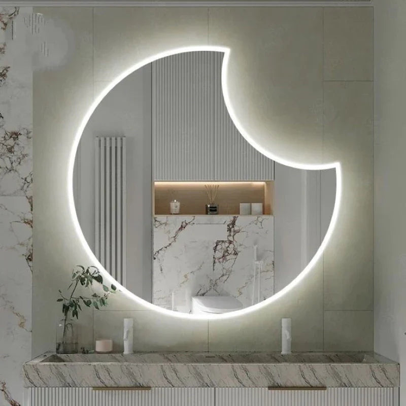Espejo de Pared LED Orgánico Decorativo 60x60 – Liquidación
