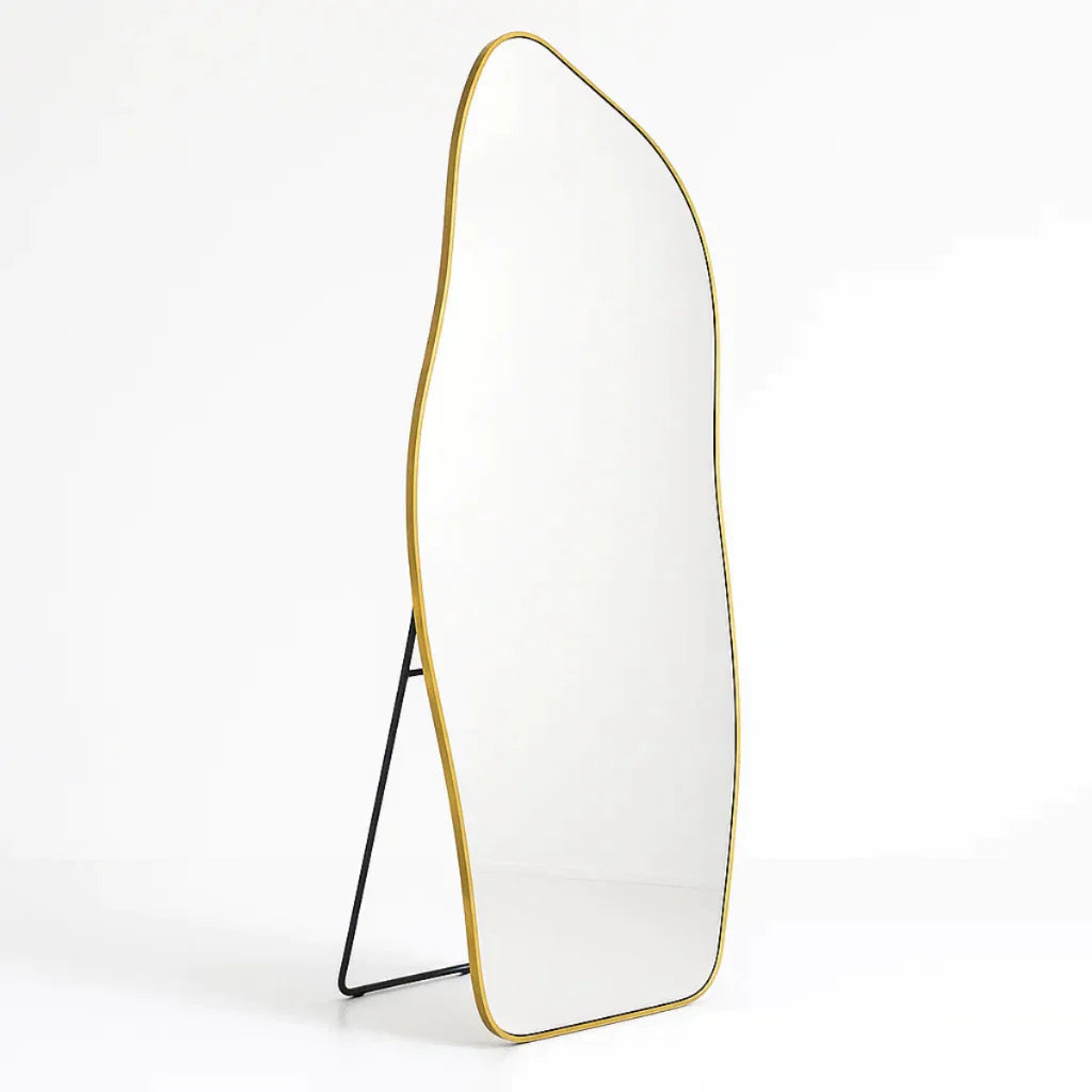 150 x 60 cm Espejo de Cuerpo Entero de Algodón Orgánico con Marco de Aluminio – Oferta Especial