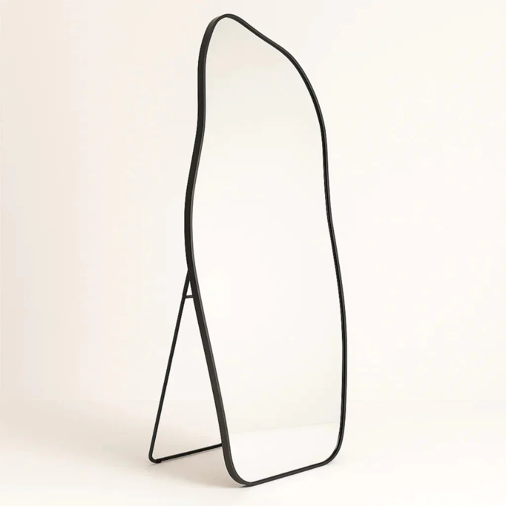 150 x 60 cm Espejo de Cuerpo Entero de Algodón Orgánico con Marco de Aluminio – Oferta Especial