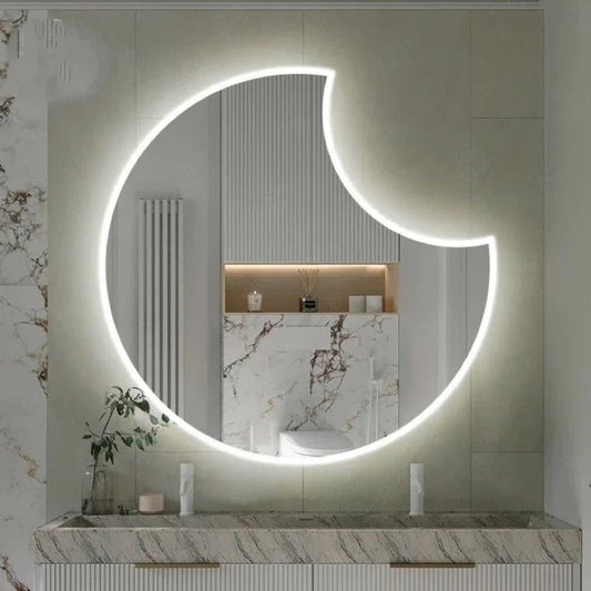 Espejo de Pared LED Orgánico Decorativo 60x60 – Liquidación
