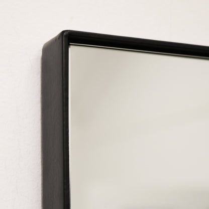 Espejo Theo - Espejo de Pared Rectangular Grande de Metal Negro 179cm x 80cm
