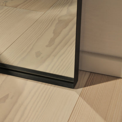 Espejo Arcus – Espejo de cuerpo entero con arco de metal negro (170 cm x 80 cm)